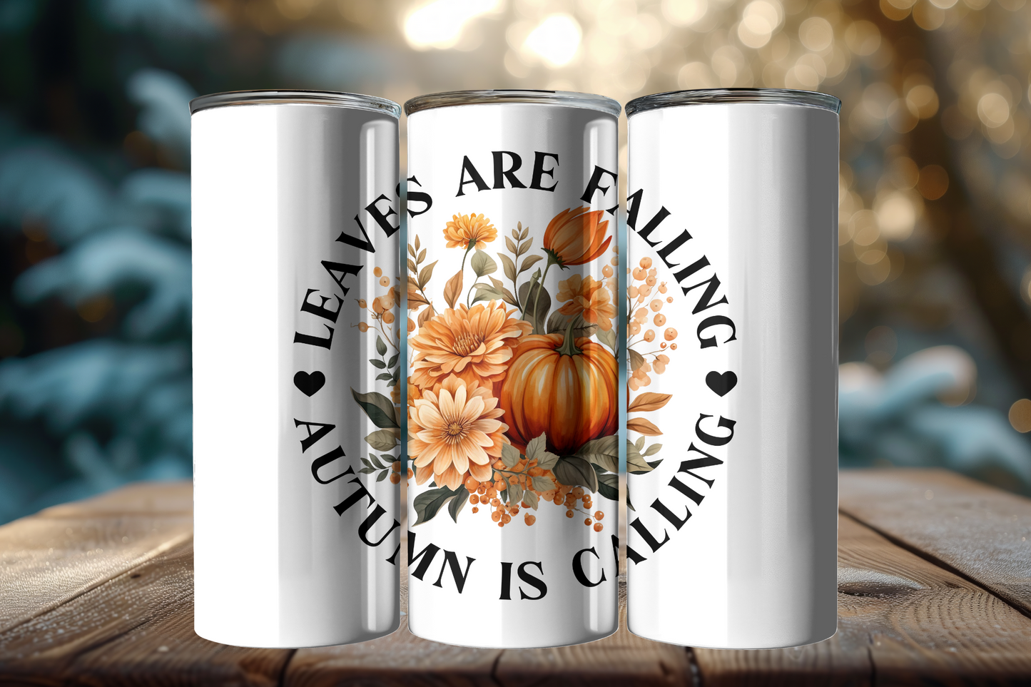 Autumn Fall 20oz Stainless Steel Tumbler